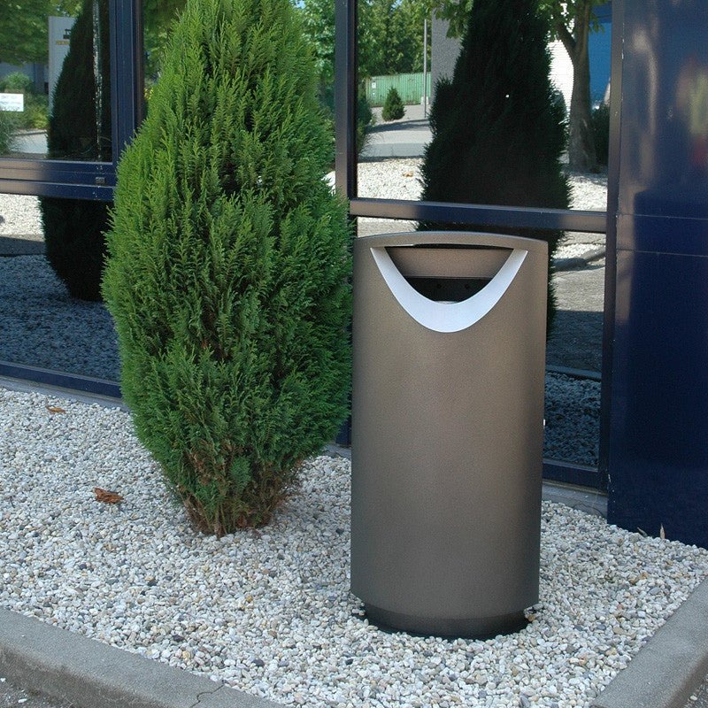 Ellipse 100 roska - astia metallijalustalla, maalattu - Lehtovuori