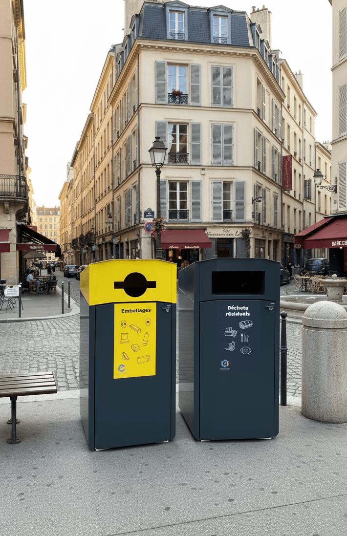 Lajitteluastia EkoCity Flow 240 - Lehtovuori