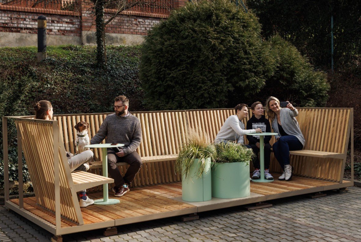 Parklet - terassiratkaisu mmcité Platform PLF101 - 108 - Lehtovuori