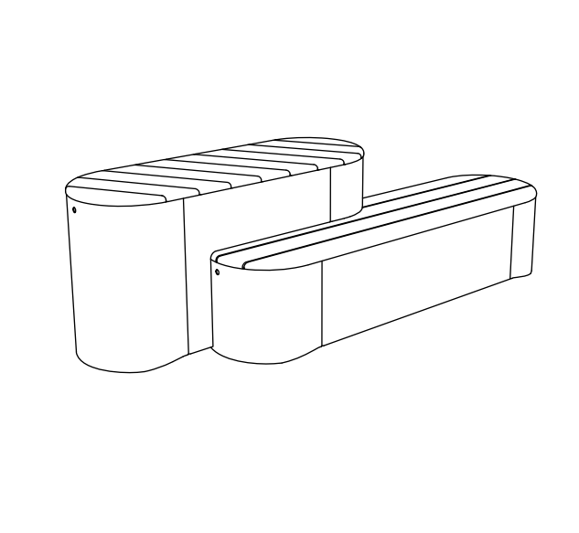 Penkki mmcité Urban Island UIS521t UIS521 - 202000 - ral1000 - Lehtovuori