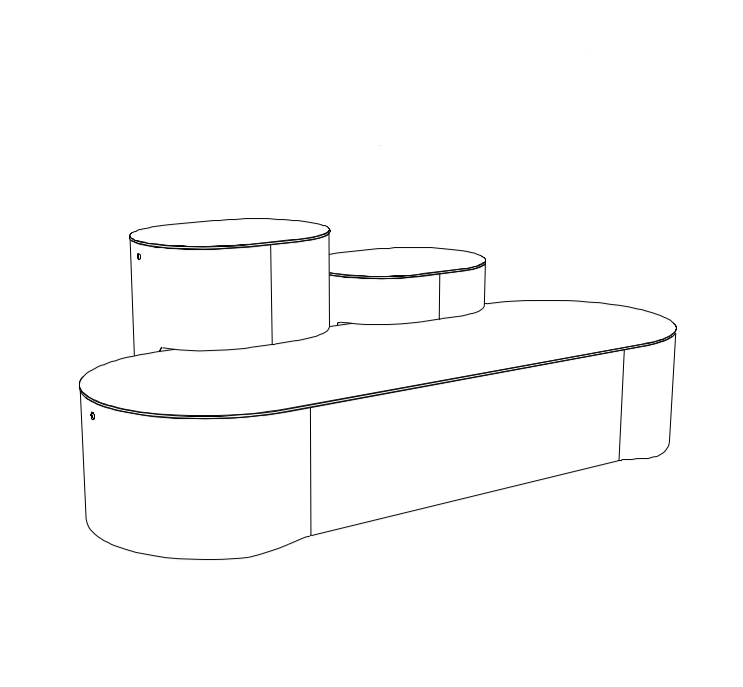 Penkki mmcité Urban Island UIS640 UIS640 - 002000 - Lehtovuori