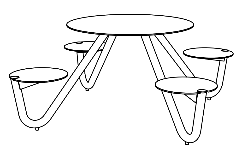 Penkkipöytä mmcité Orbit Baby BOB241 BOB241 - 002000 - ral1000 - Lehtovuori