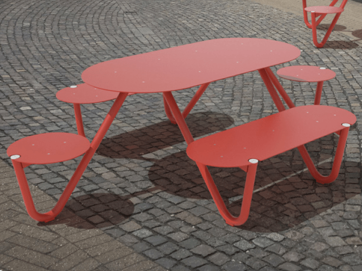 Pöytäpenkki mmcité Orbit LOB280 LOB280 - 002000 - ral1000 - Lehtovuori