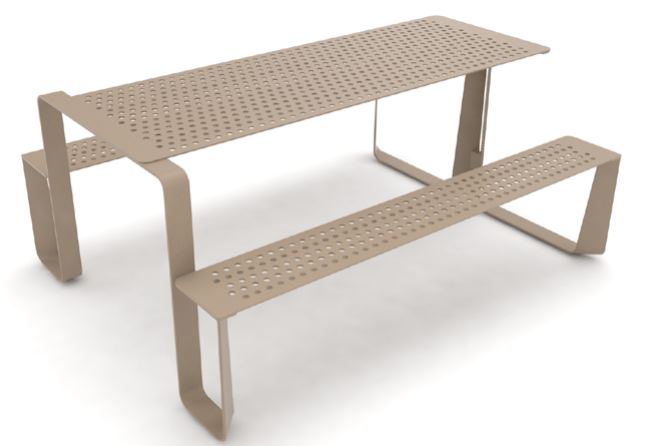 Pöytäpenkki mmcité Rautster RTW251 RTW251 - 002000 - ral1000 - Lehtovuori