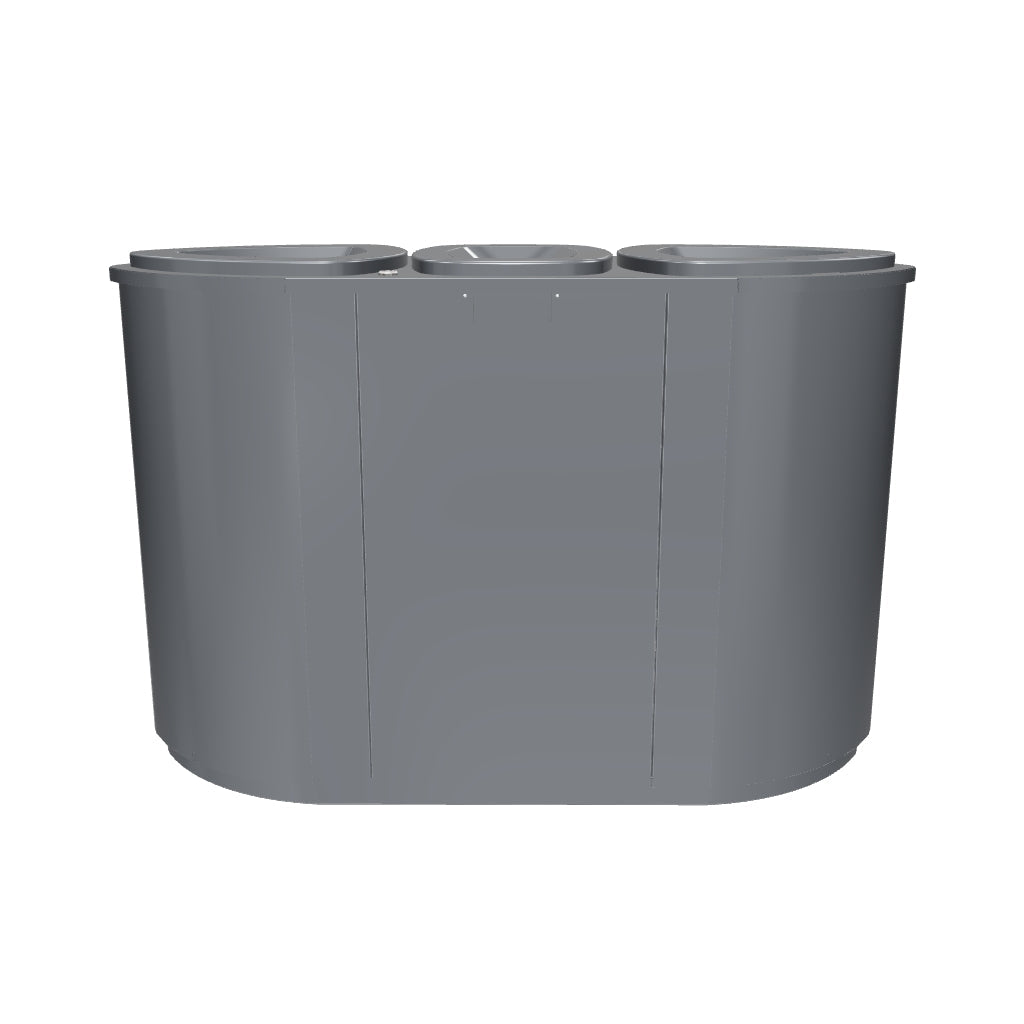 Roska- ja lajitteluastia Bermuda Tripla, maalattu