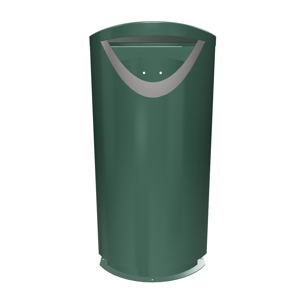 Roska-astia Ellipse 100 metallijalustalla, maalattu