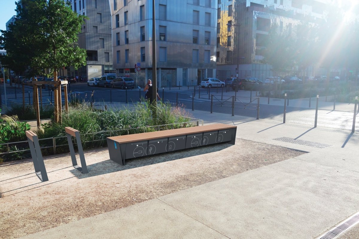 Puistonpenkki eBlocq EBQ110 - 01t EBQ110 - 01 - 202000 - ral1000 - Lehtovuori