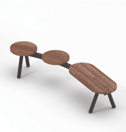 Puistonpenkki mmcité Morse MRE2201t MRE2201 - 202000 - ral1000 - Lehtovuori