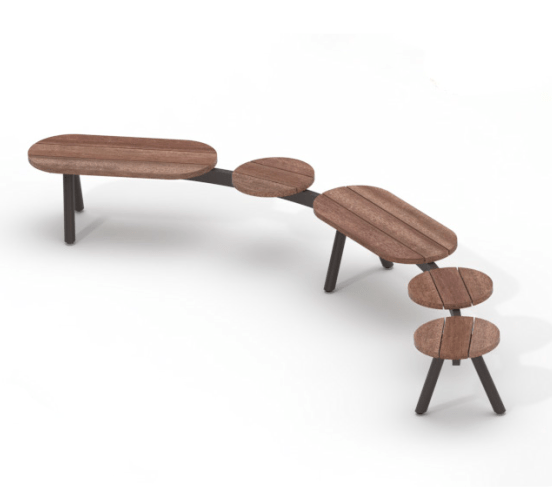 Puistonpenkki mmcité Morse MRE2211t MRE2211 - 202000 - ral1000 - Lehtovuori