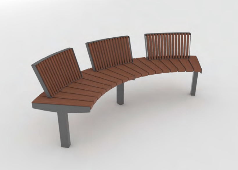 Puistonpenkki mmcité Vera Solo LVS630 - a - t LVS630 - a - 202000 - ral1000 - Lehtovuori