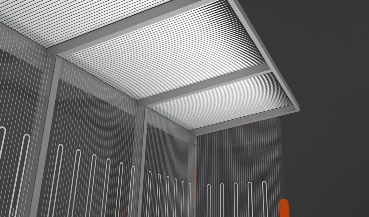 Pysäkkikatos Aureo AE310a - SS AE310a - SS - 202500 - ral1000 - Lehtovuori