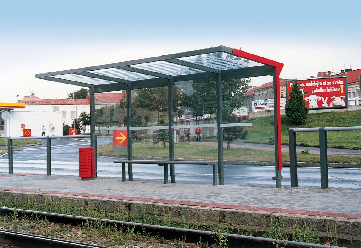 Pysäkkikatos Aureo AE400 - SS AE400 - SS - 202500 - ral1000 - Lehtovuori