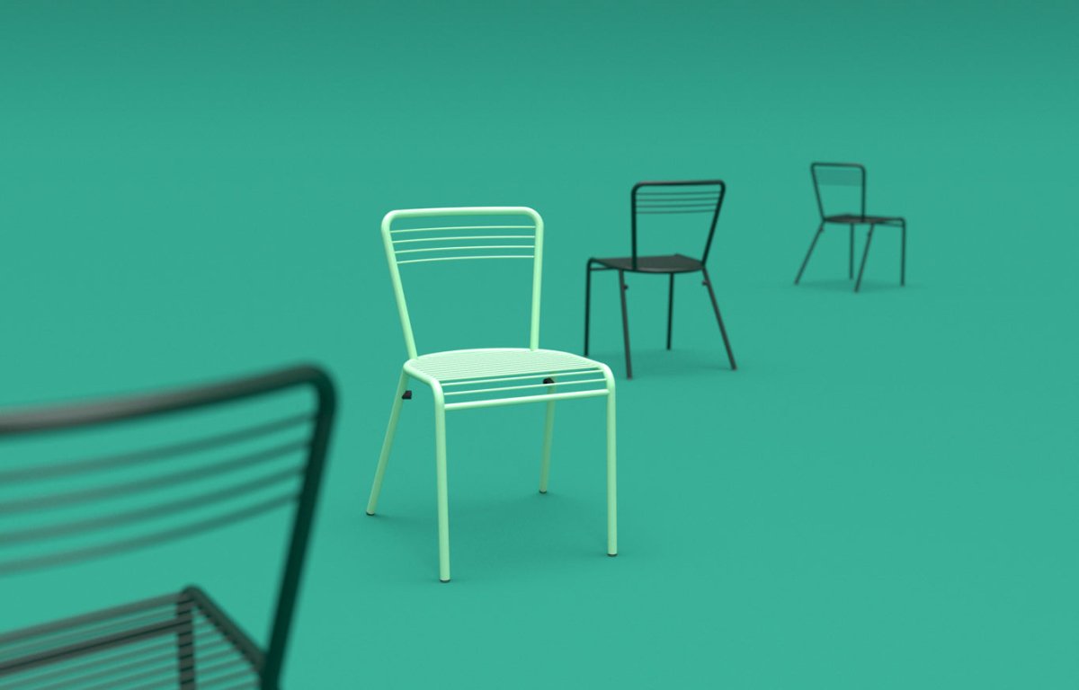 Tuoli mmcité Flaneur FLN210 FLN210 - 002000 - ral1000 - Lehtovuori