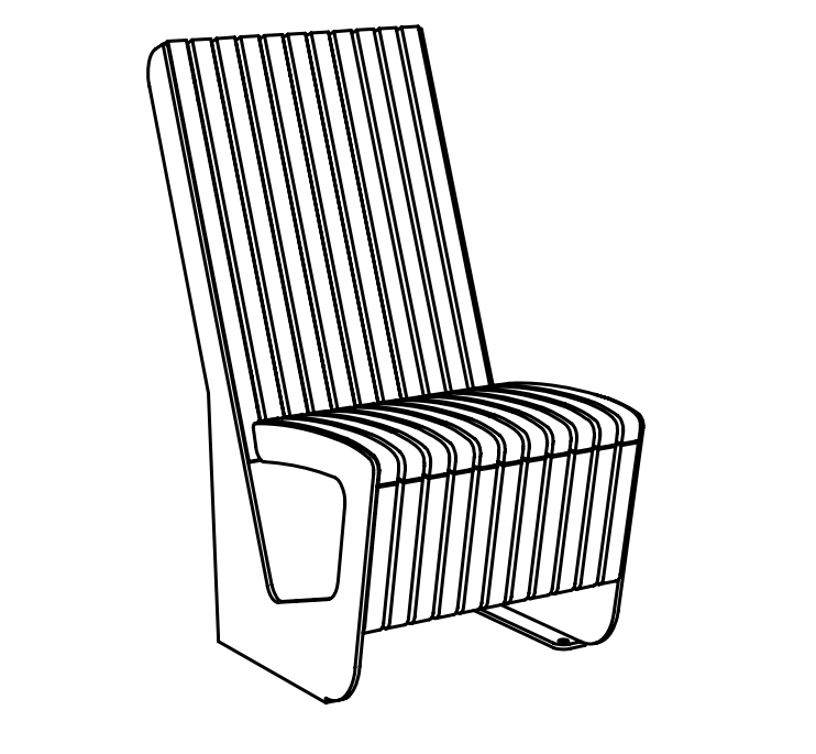 Tuoli mmcité Landscape Compact LPC152t LPC152 - 202000 - ral1000 - Lehtovuori