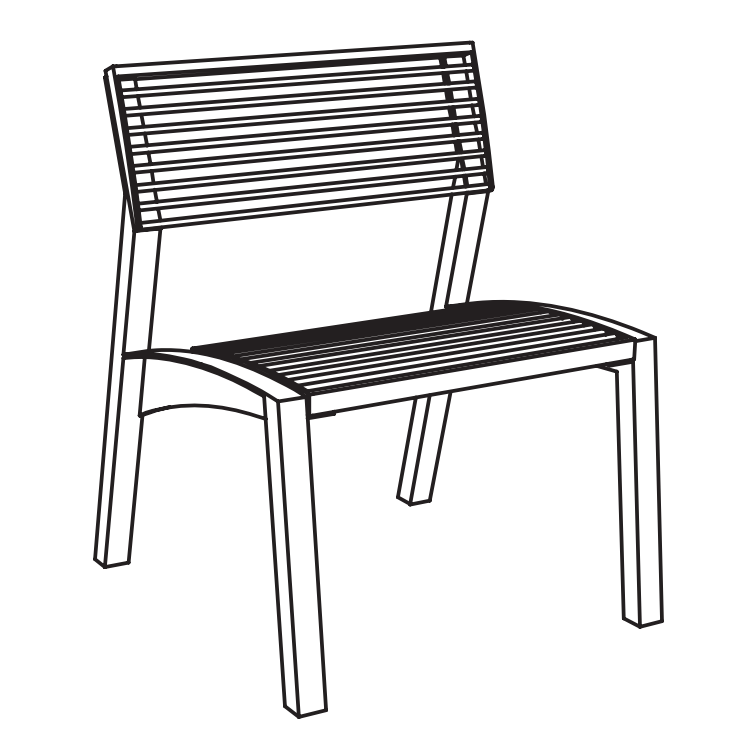 Tuoli mmcité Vera LV252 LV252 - 002000 - ral1000 - Lehtovuori