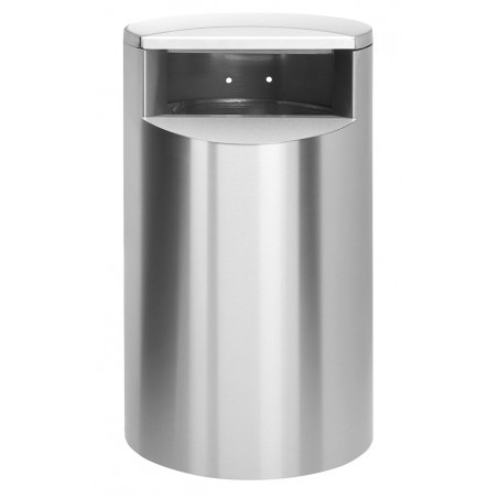 City®-roska-astian etuovi on saranoitu ja lukittu. Teräksinen sisäastia (47 litraa) on helppo ja turvallinen tyhjentää.
