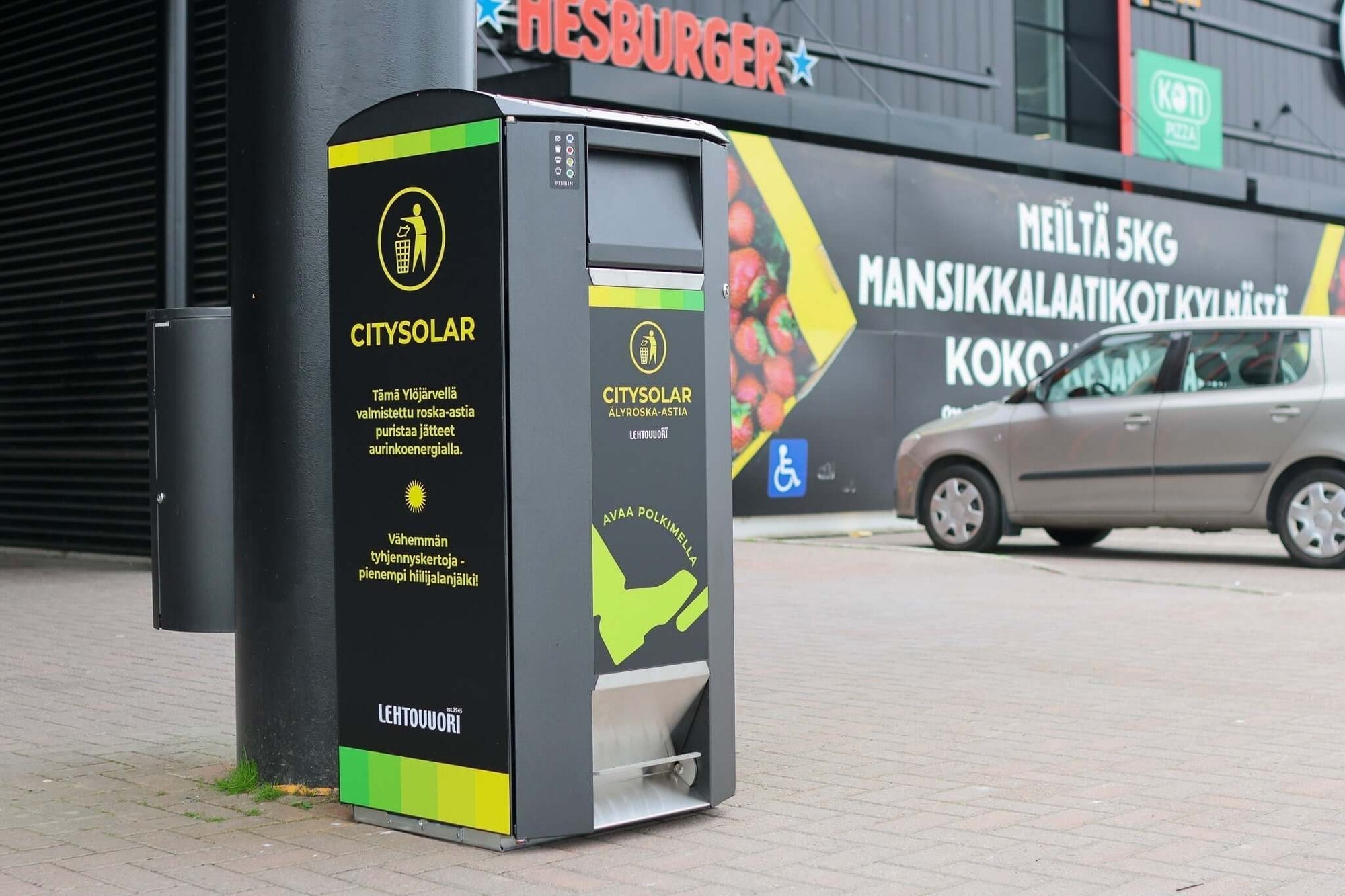 CitySolar 120 – puristusta ja älyä jätehuoltoon aiempaa tiiviimmin - Lehtovuori