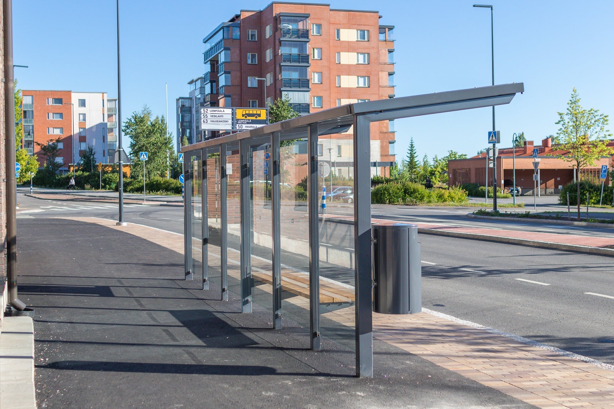 Lempäälä, Nokia - ViVa pysäkkikatos, City roska-astia