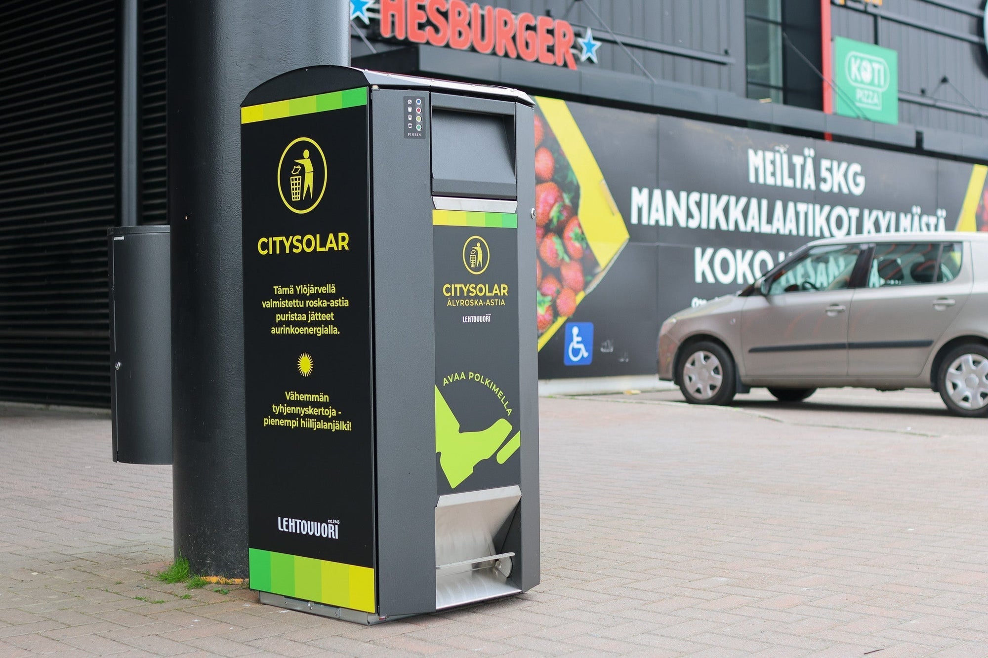 CitySolar 120 – puristusta ja älyä jätehuoltoon aiempaa tiiviimmin - Lehtovuori