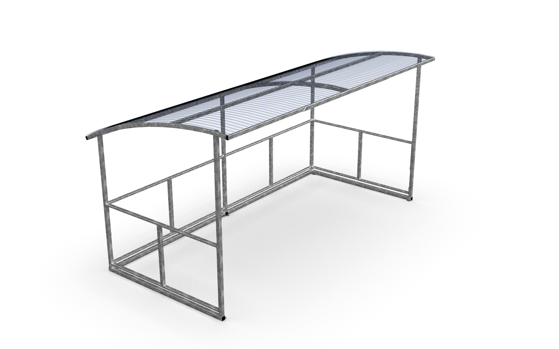 Pyöräkatos Basic, 4,7 m, pinta-asennus