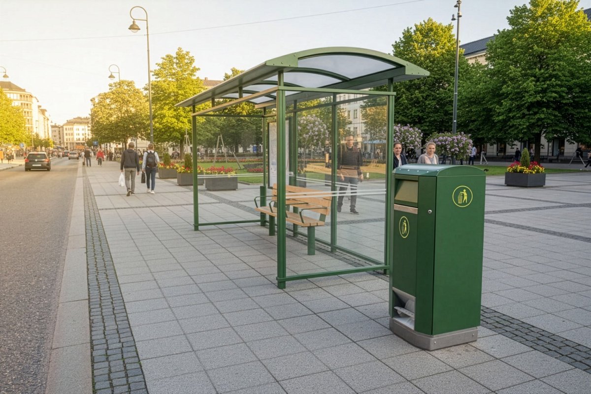 Älyroska - astia CitySolar 120 009211-corten - Lehtovuori