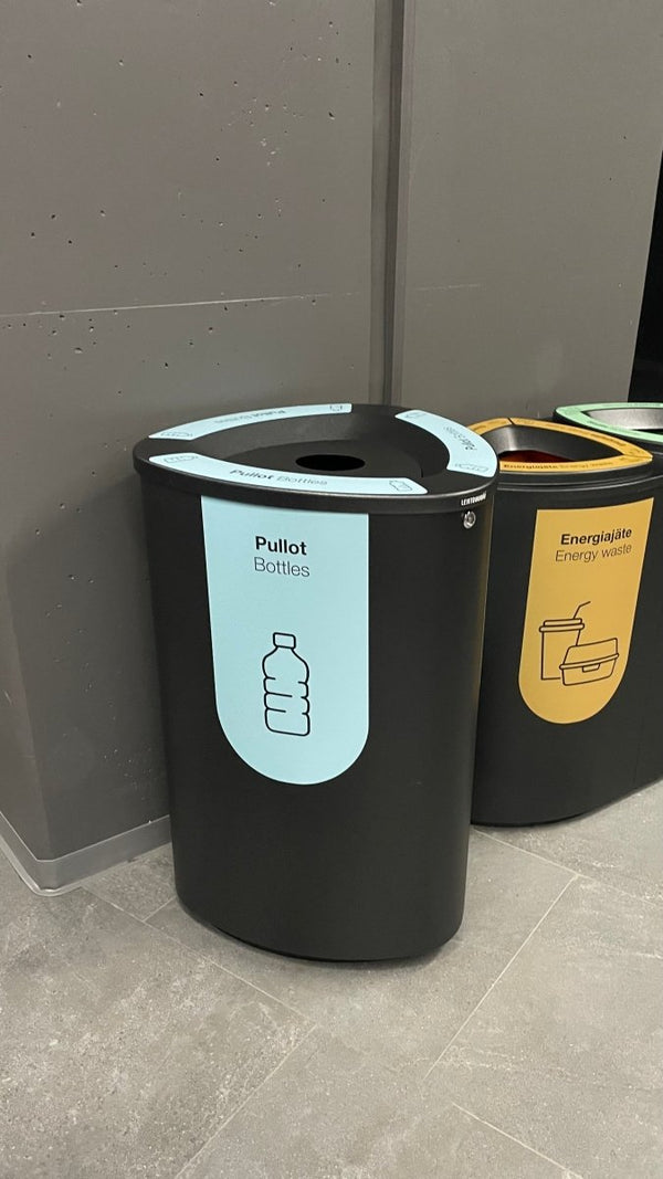 Roska- ja lajitteluastia Bermuda Jumbo 200 pullolajittelukannella, maalattu