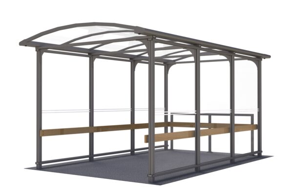 Ostoskärrykatos Light 4,5 m, uppo - tai pinta - asennus betoniharkoilla  - Lehtovuori