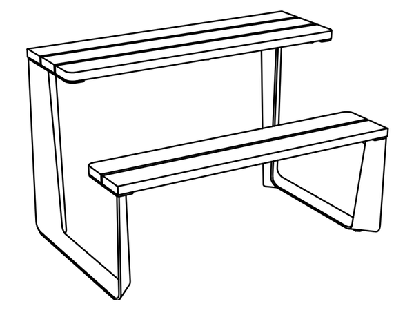 Pöytäpenkki mmcité Rautster RTS110t