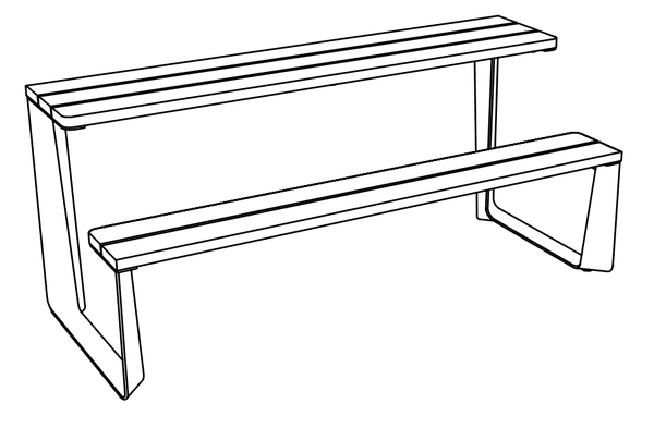 Pöytäpenkki mmcité Rautster RTS111t