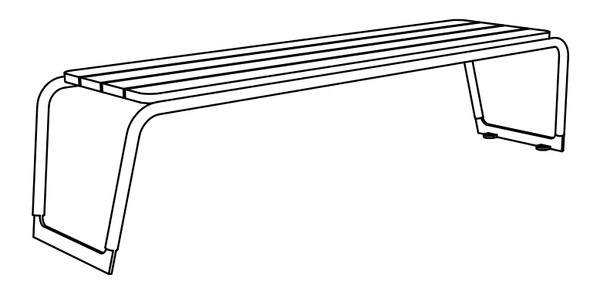 Puistonpenkki mmcité Linfa LNF1111t