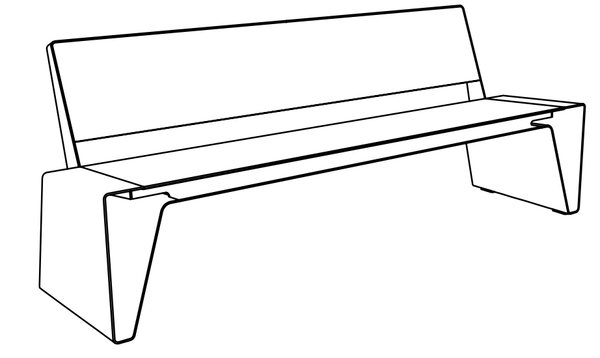 Puistonpenkki mmcité Radium LRA491