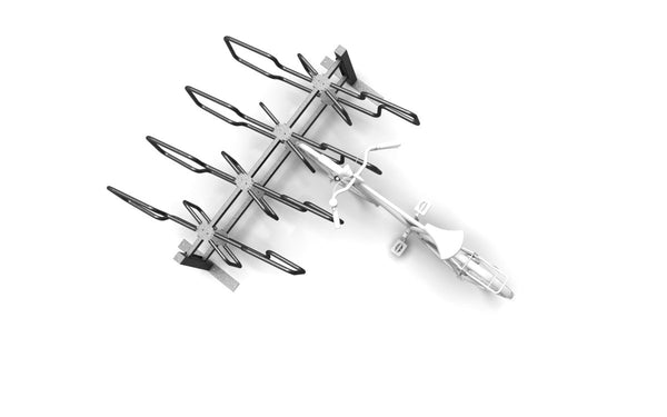 Pyöräteline CubiQ Premium, 2-puol, 10pp, 420 mm välitys, pinta-asennus