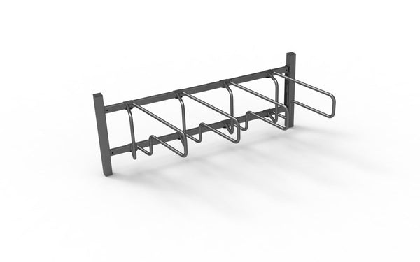 Pyöräteline CubiQ Standard, 1-puol, 4pp, välitys 500 mm, uppoasennus