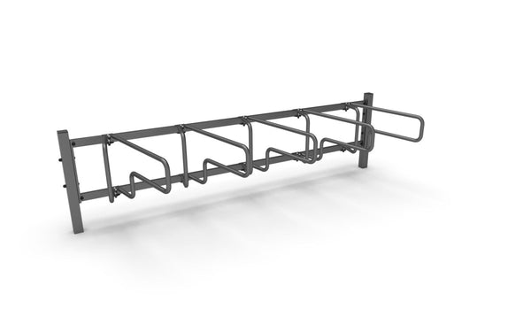 Pyöräteline CubiQ Standard, 1-puol, 5pp, välitys 500 mm, uppoasennus