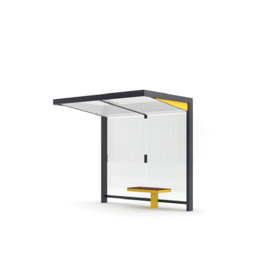 Pysäkkikatos mmcité Nubo NUB200-SS