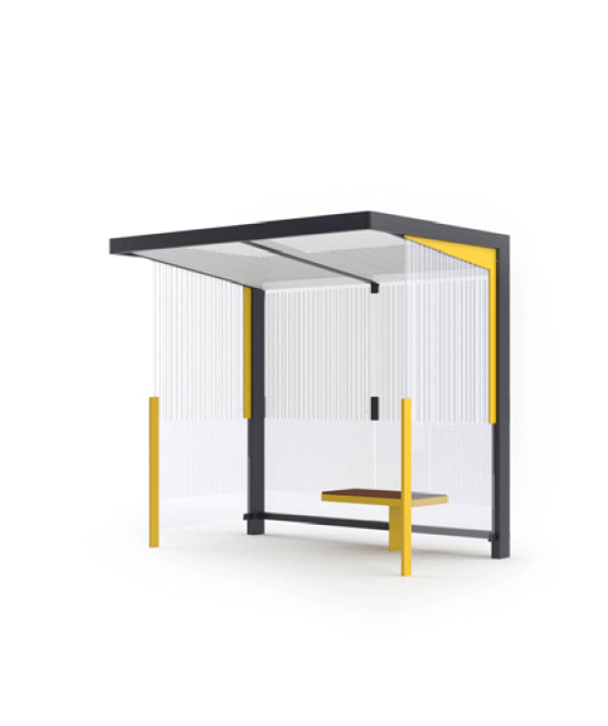 Pysäkkikatos mmcité Nubo NUB210a-SS