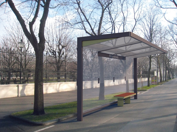 Pysäkkikatos mmcité Nubo NUB400-SS