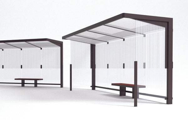 Pysäkkikatos mmcité Nubo NUB410a-SS