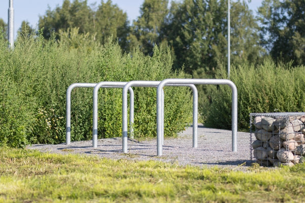 Runkolukittava pyöräteline U2, zn, L1000xK900, kiskoasennus