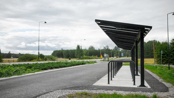 Runkolukittava pyöräteline U2, zn, L1000xK900, pinta-asennus