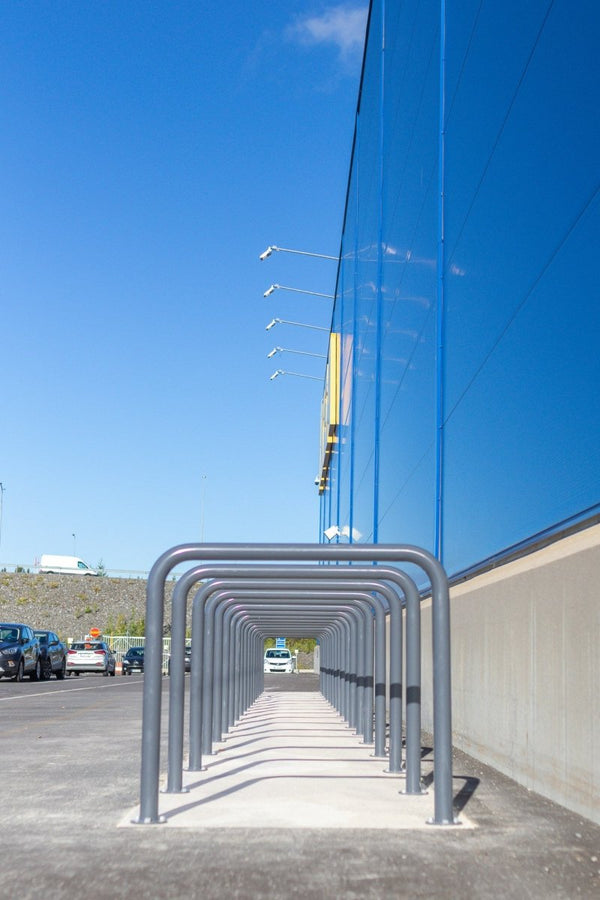 Runkolukittava pyöräteline U2, znm, L1000xK900, pinta-asennus